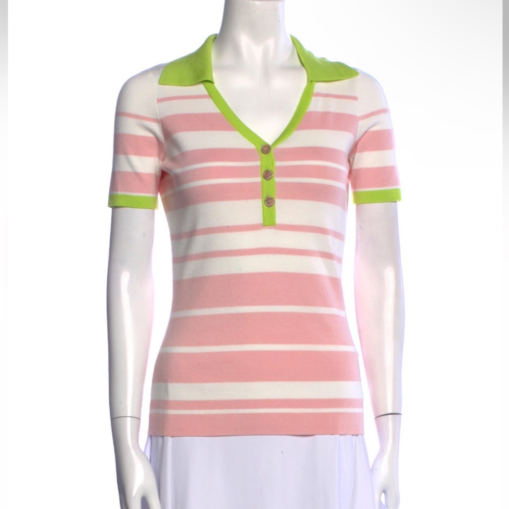 Tanya Taylor
Striped V-Neck Polo